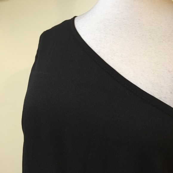 💥 SALE Off One Shoulder Wide Leg Chiffon Jumpsuit - Picture 4 of 5